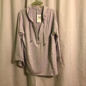 Cable & Gauge long sleeve light purple hoodie